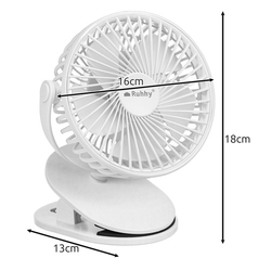 Bezdrátový ventilátor bílý Ruhhy 25566