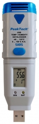 Měřič teploty vlhkosti PeakTech 5185 USB Datalogger