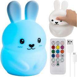 RGB noční lampa s dálkovým ovládáním - králík Izoxis 26204