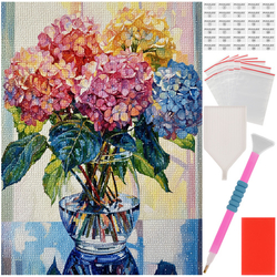 Diamantová výšivka "Kytice" 40x30cm Maaleo 26770
