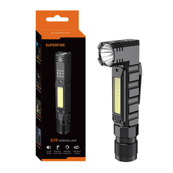 Multifunkční svítilna Superfire G19 – 200 lm, USB, 5 režimů, 200 m