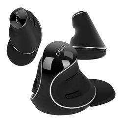 Bezdrátová vertikální myš Delux M618PD BT 2.4G 4200DPI