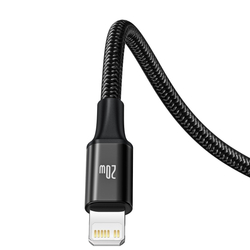 Kabel USB-C řady Baseus Rapid 3 v 1 pro M L T 20W 1,5 m černý