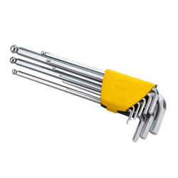 Sady šestihranných klíčů 1,5-10 mm Deli Tools EDL3080 (stříbrné)