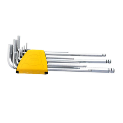 Sady šestihranných klíčů 1,5-10 mm Deli Tools EDL3080 (stříbrné)