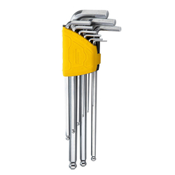 Sady šestihranných klíčů 1,5-10 mm Deli Tools EDL3080 (stříbrné)