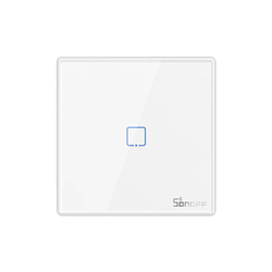 Chytrý bezdrátový nástěnný spínač Sonoff T2EU1C-RF 433MHz (1 kanál)