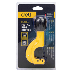 Nůžky na kovové trubky 32 mm Deli Tools EDL2504 (žluté)