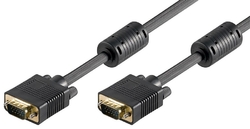 Goobay M/M Gold VGA kabel černý - 15m