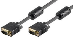 Kabel VGA Goobay M / M Gold černý - 15 m