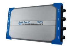 4-kanálový PC osciloskop USB LAN 60 MHz PeakTech 1325