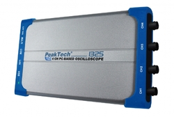 4kanálový PC osciloskop. USB LAN 60MHz PeakTech 1325