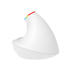 Bezdrátová vertikální myš Delux M618C 2,4G 1600DPI RGB (bílá)