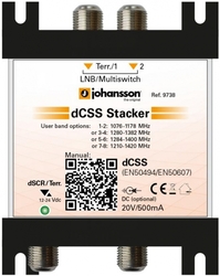 Multipřepínač Unicable II Johansson 9738 - 2/1 dCSS