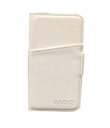 Peněženka na telefon + pouzdro MOC Mag Wallet White