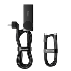 Baseus GaN3 Pro nástěnná nabíječka / napájecí pásek 2xUSB + 2xUSB-C + AC, 100 W (černá)
