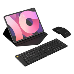 Sada bezdrátové skládací klávesnice Delux KF10 a myši MF10PR (QWERTY)