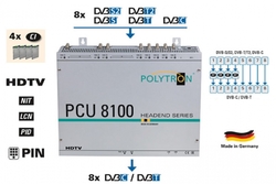 POLYTRON PCU 8122 8xS2/T2/C stanice na 8x DVB-T CI