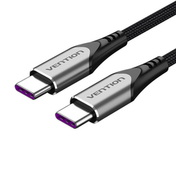 Cable USB-C 2.0 to USB-C Vention TAEHF PD 100W 1m (gray) Cable USB-C 2.0 to USB-C Vention TAEHF PD 100W 1m (gray)