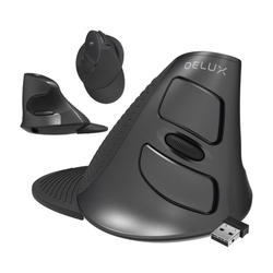 Bezdrátová vertikální myš +2,4 G Delux M618G DB