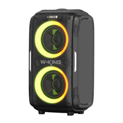 Bezdrátový reproduktor Bluetooth W-KING T9 Pro 120W + 2 mikrofony (černý)