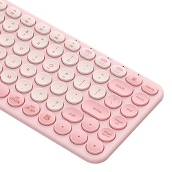 Baseus K01A Bezdrátová třírežimová klávesnice Baby Pink