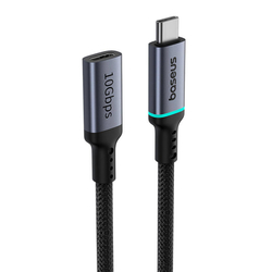 Prodlužovací kabel Baseus High Definition USB-C Male to Female 10Gb/s, 0,5m (černý)