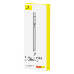 Aktivní stylus Baseus Smooth Writing Series s bezdrátovým nabíjením, lightning (bílý)