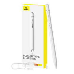 Aktivní stylus Baseus Smooth Writing Series s bezdrátovým nabíjením, lightning (bílý)
