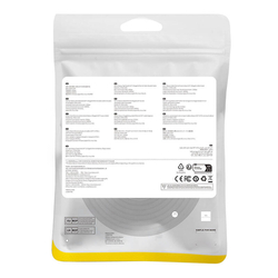 Opletený síťový kabel cat.7 Baseus Ethernet RJ45, 10Gbps, 10m (černý)