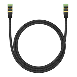 Opletený síťový kabel cat.8 Baseus Ethernet RJ45, 40 Gb/s, 1 m (černý)