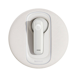 Smart wireless earpiece for car Baseus  CM10 (white)