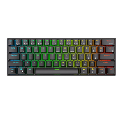 Mechanická klávesnice Royal Kludge RK61 RGB, hnědé spínače (černá) (QWERTY)