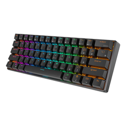 Mechanická klávesnice Royal Kludge RK61 RGB, hnědé spínače (černá) (QWERTY)
