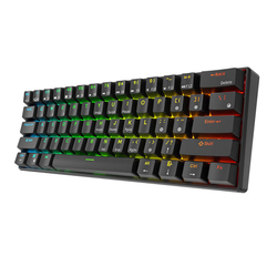 Mechanická klávesnice Royal Kludge RK61 RGB, hnědé spínače (černá)