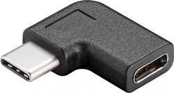 Úhlový adaptér USB-C zásuvka Goobay Black