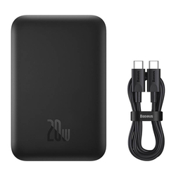 Mini bezdrátová powerbanka 20W Baseus (černá)