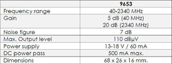 Wzmacniacz Sat 40-2340 MHz Johansson 9653 WideBand