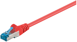 Patchcord LAN kabel CAT 6A S / FTP, červený 15m