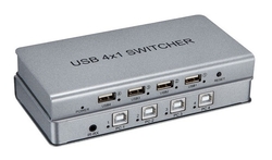 Přepínač KVM USB 4/1 Spacetronik SPU-41SW PRO