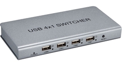 Přepínač KVM USB 4/1 Spacetronik SPU-41SW PRO