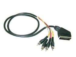 kabel 4xCINCH-SCART 21pin 1.5m