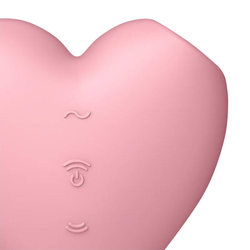 Masážní přístroj na klitoris Cutie Heart Light Red Satisfyer (růžový)