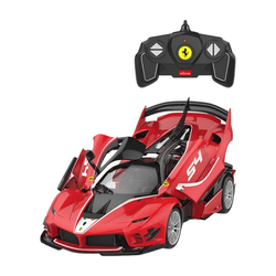 RASTAR Ferrari 1:18 FXXK dálkově ovládané RC auto pro vlastní montáž (červené)