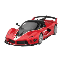 RASTAR Ferrari 1:18 FXXK dálkově ovládané RC auto pro vlastní montáž (červené)