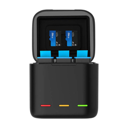Box Telesin triple-channel charger +2 batteries for GoPro Hero 12 / 11 / 10 / 9