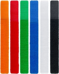 Organizér kabelů na suchý zip 6 ks. 6 barev Goobay