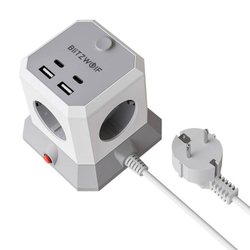 Extender BlitzWolf BW-EC1 4xAC 2xUSB-A 2xUSB-C