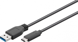 USB-C - USB-A 3.0 černý 3m kabel Goobay