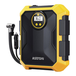 Vzduchový kompresor AstroAI CZK-3674 12V DC 100PSI (žlutý)